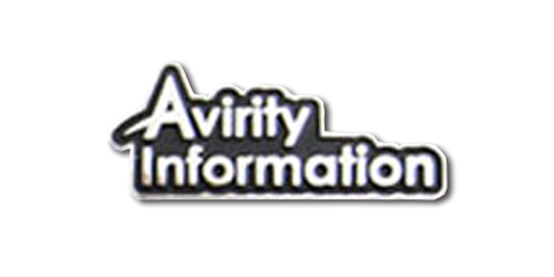 (株)Avirity Information 様 社章 銀色メッキ+色入れ