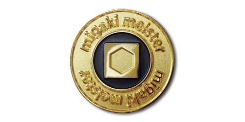城北伸鉄(株) 様 社章 金メッキ+色入れ