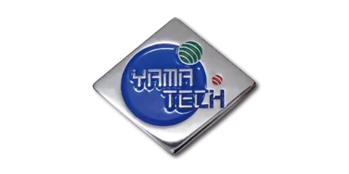 YAMAテック(株) 様 社章 銀色メッキ+色入れ